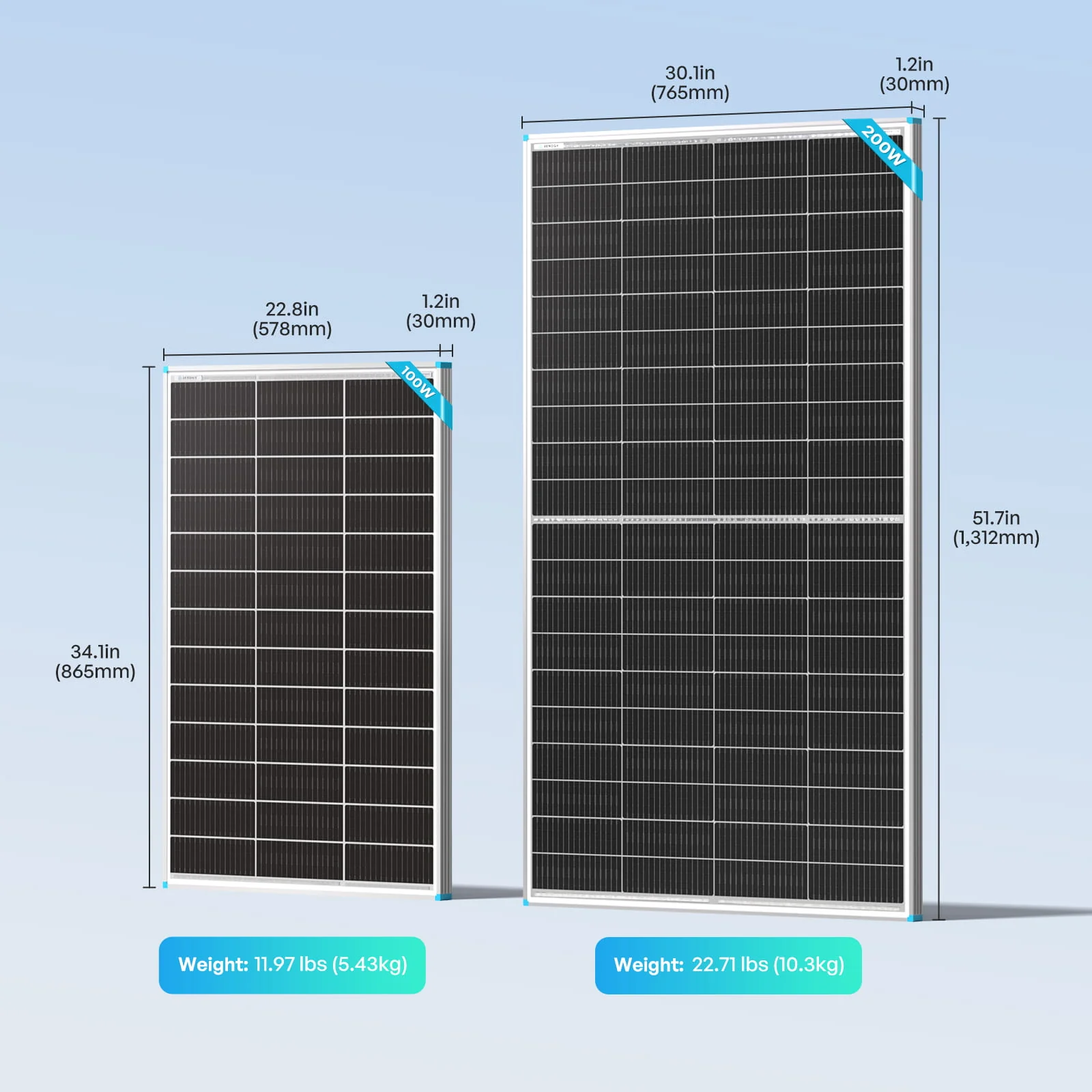 100/200W N-Type Bifacial Solar Panel - Image 13