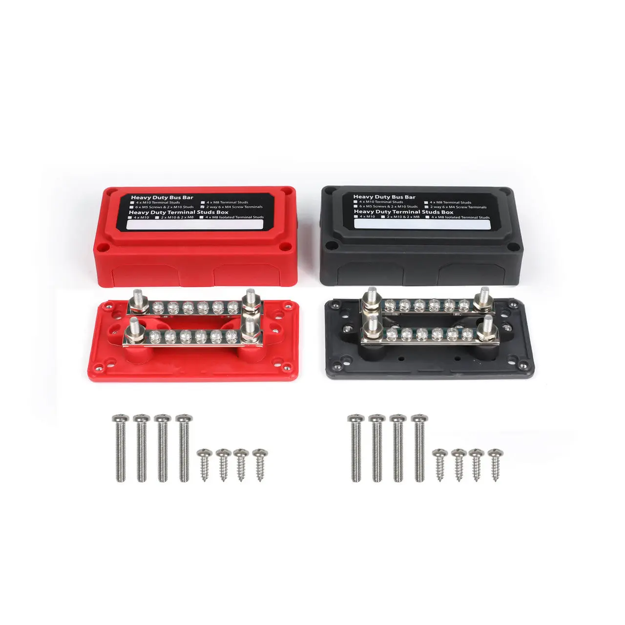 100A/300A Red/Black Busbar