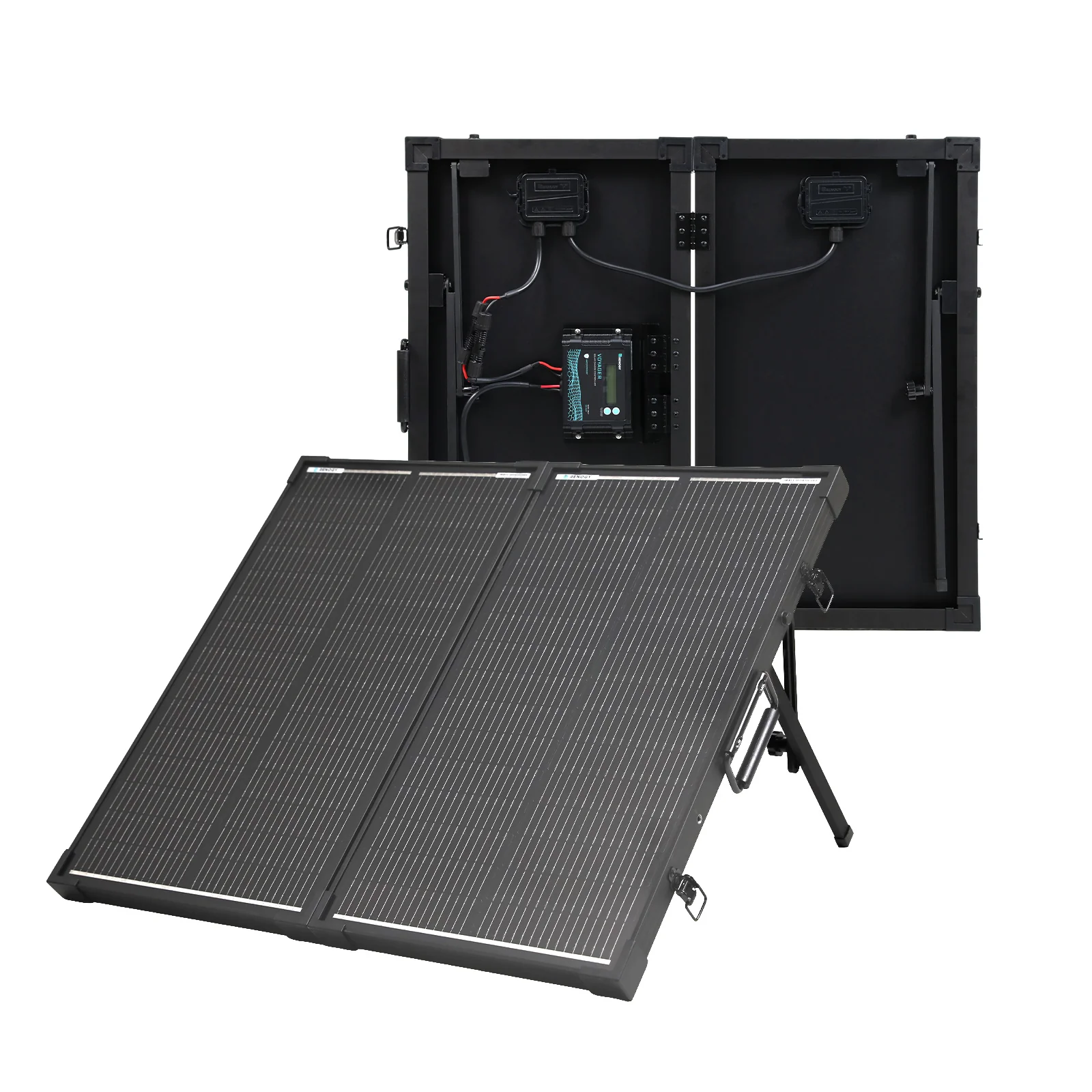 100/200W 12V N-Type Portable Solar Panel Suitcase Kit with 20A PWM Controller - Image 9