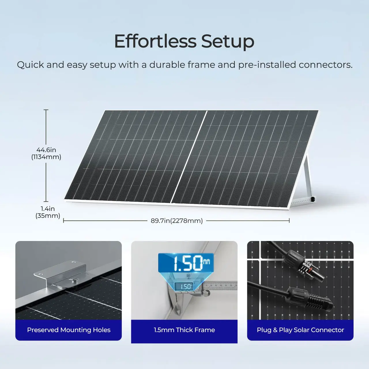 590W N-Type Bifacial Solar Panel(2-Pack) - Image 9