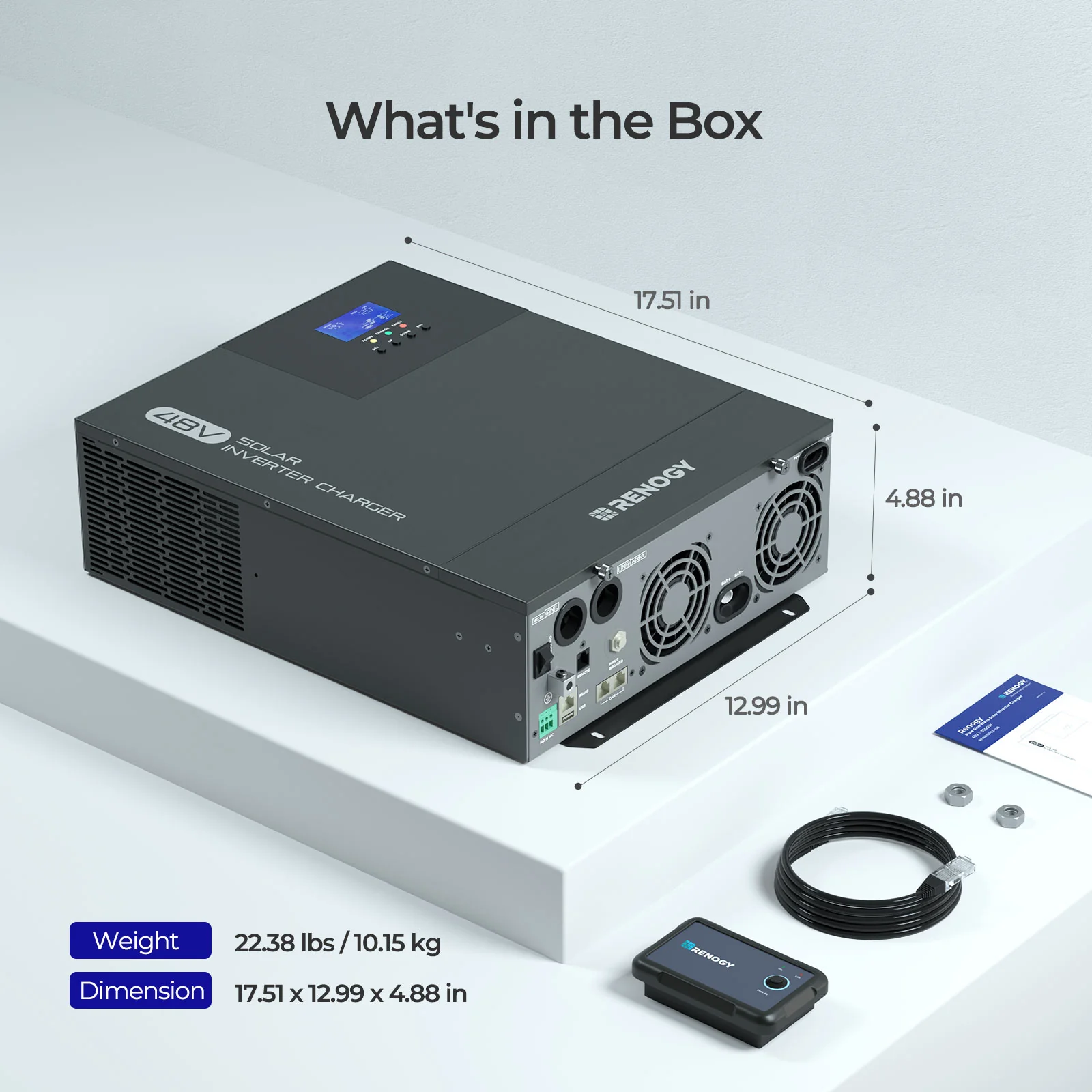 48V Premium Backup System – 50Ah Self-Heating LiFePO4 Battery & 3500W Pure Sine Wave Solar Inverter Charger - Image 17