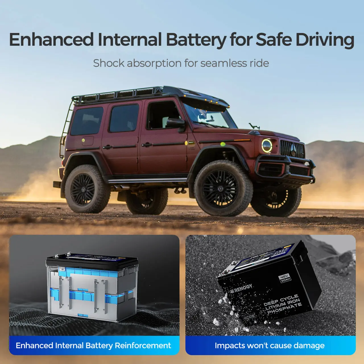 48V 50Ah Smart Lithium Iron Phosphate Battery w/Self-heating | Core Series - Image 10