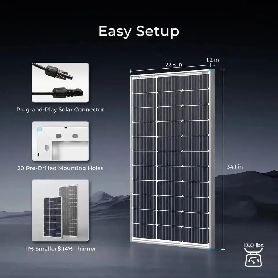 400W 12V Complete Solar Panel Kit with 2.4kWh Batteries - Image 5