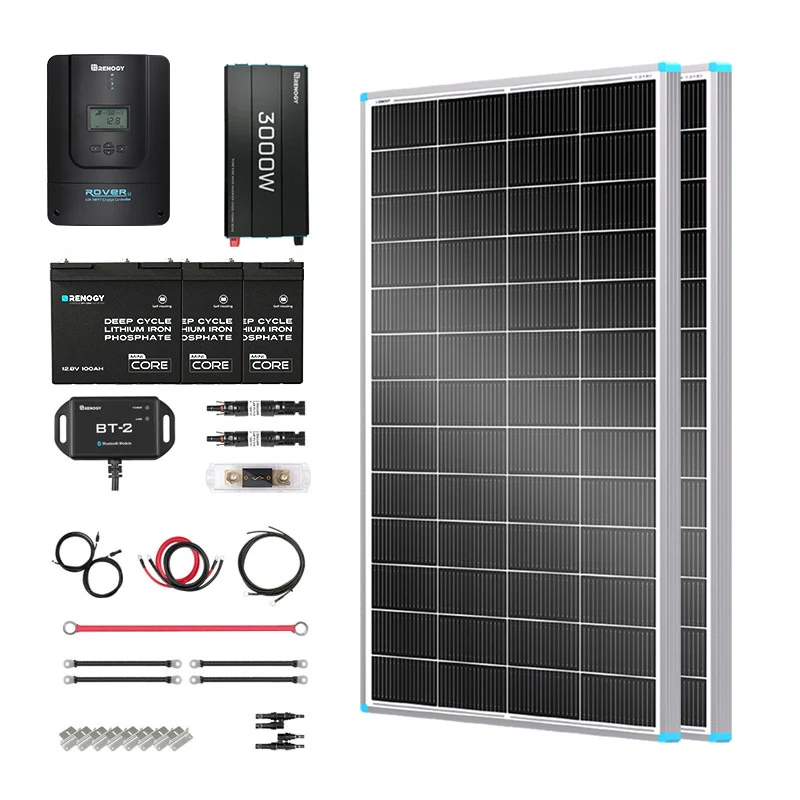 800W 12V Complete Solar Panel Kit with 3.6kWh Battery - Image 10