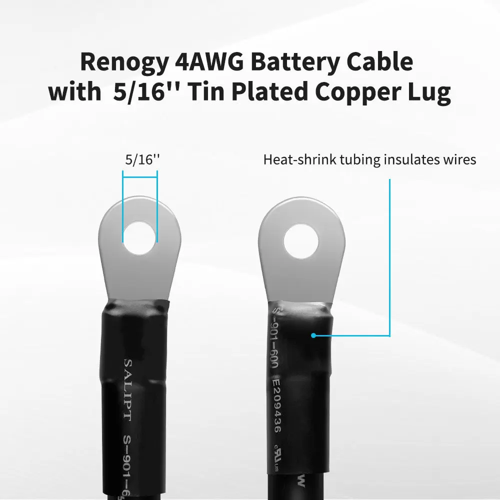 Copper Battery Interconnect Cable for 5/16 in Lugs - Image 2