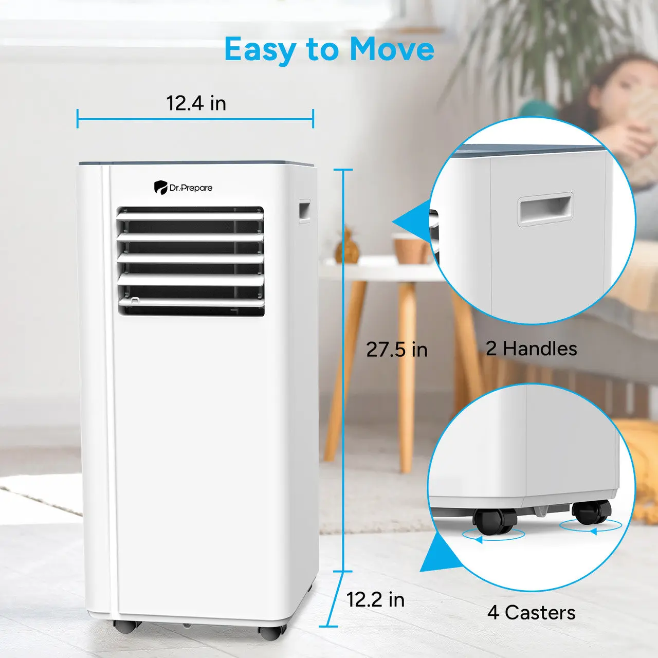 Dr.Prepare 10000 BTU Smart WiFi Portable Air Conditioner - Image 8