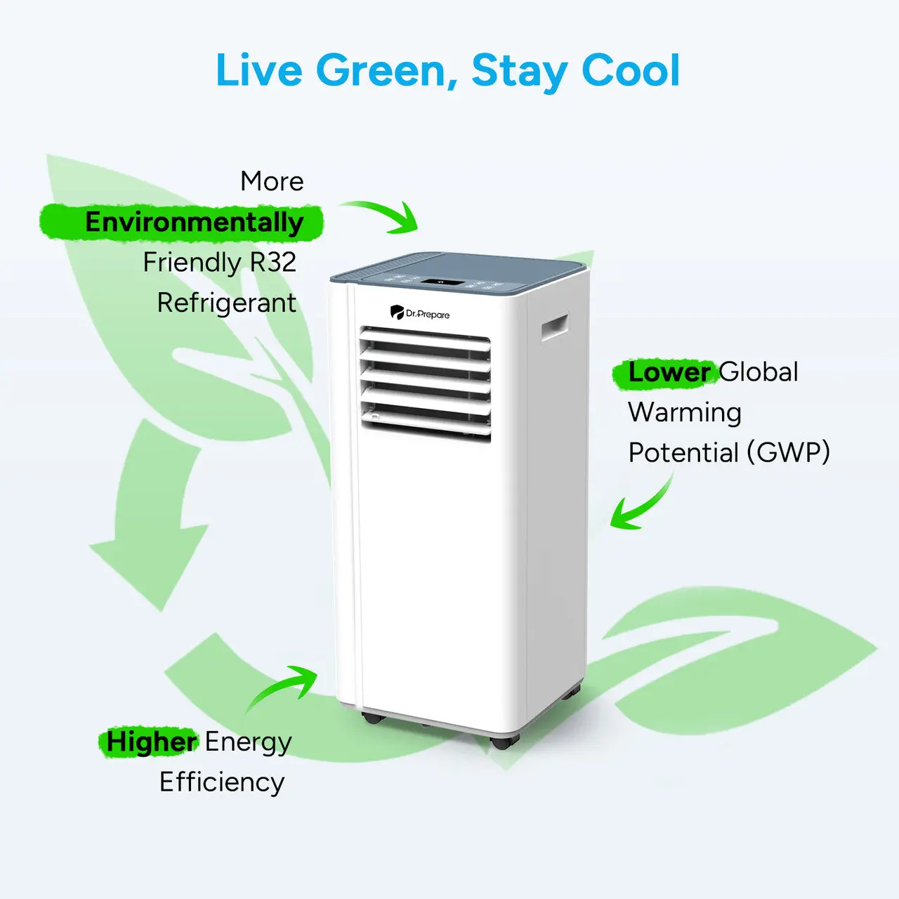 Dr.Prepare 10000 BTU Smart WiFi Portable Air Conditioner - Image 9