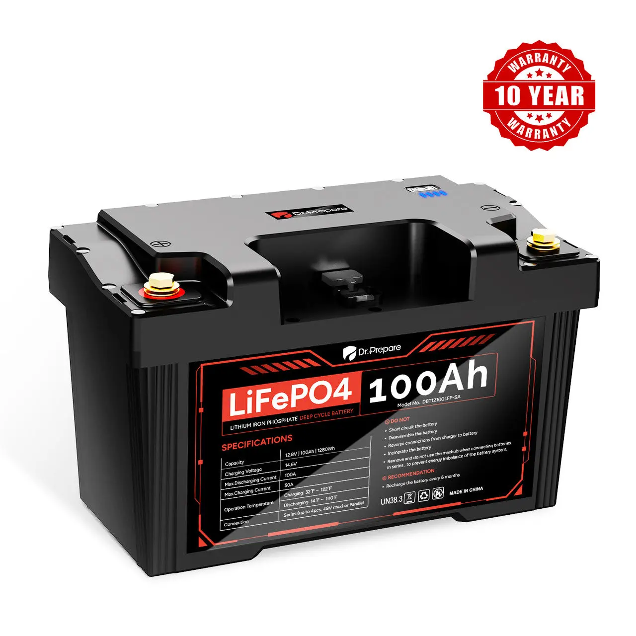 Dr.Prepare 2-in-1 PowerMax LiFePO4 Battery and Portable DC Power Station - Image 11