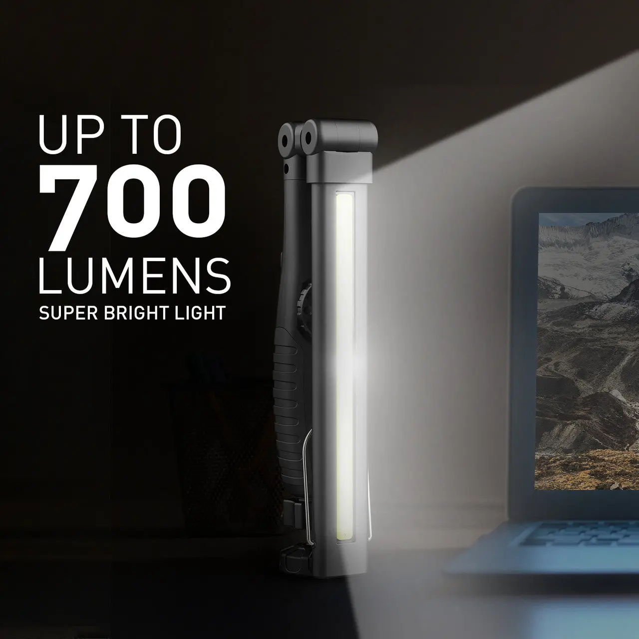 Dr. Prepare 700-lumens 3200mAh Foldable Rechargeable LED Work Light - Image 8