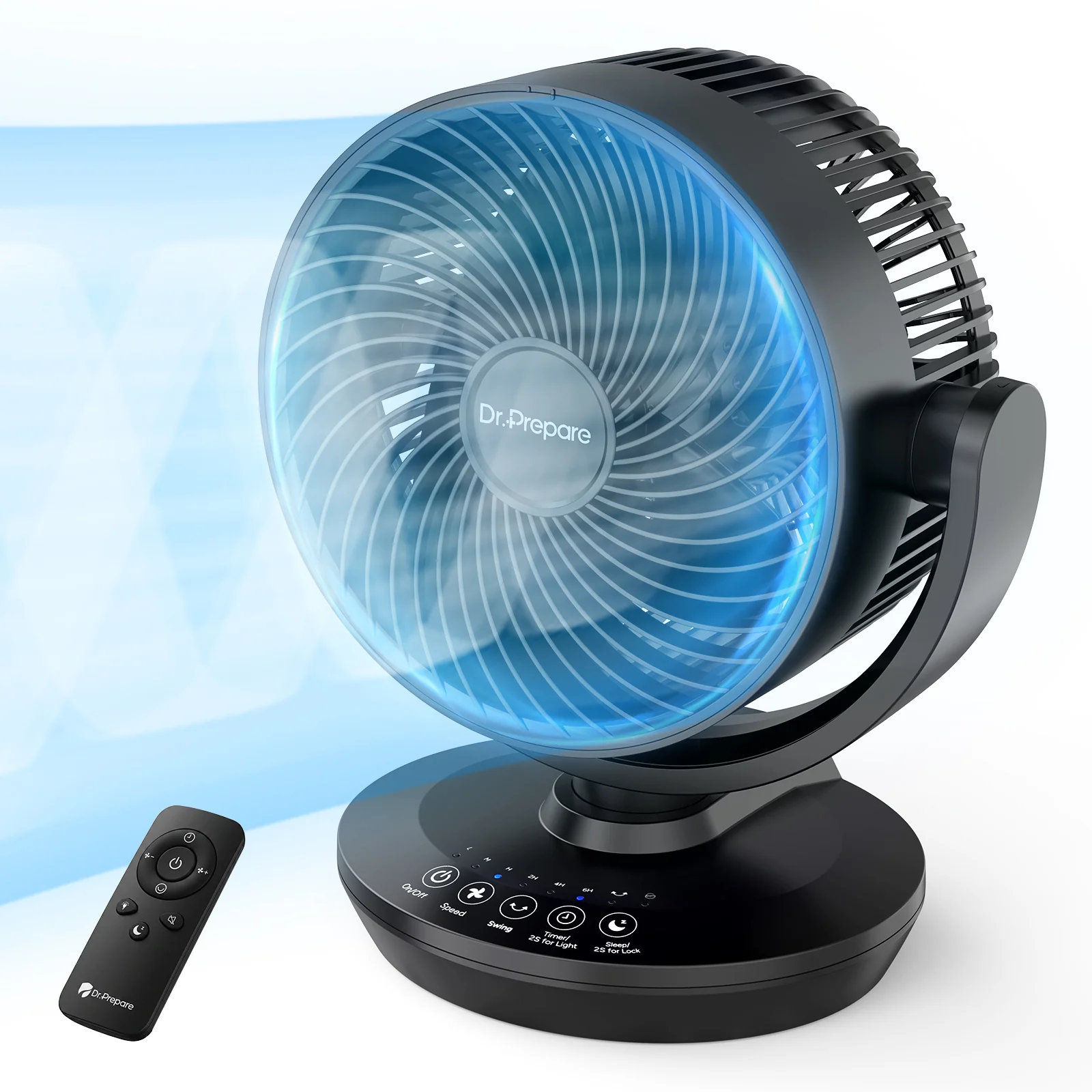 DR.PREPARE Oscillating Air Circulator Fan for Bedroom - Image 10