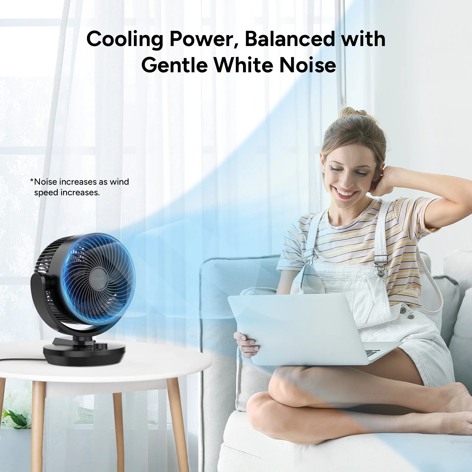 DR.PREPARE Oscillating Air Circulator Fan for Bedroom - Image 6