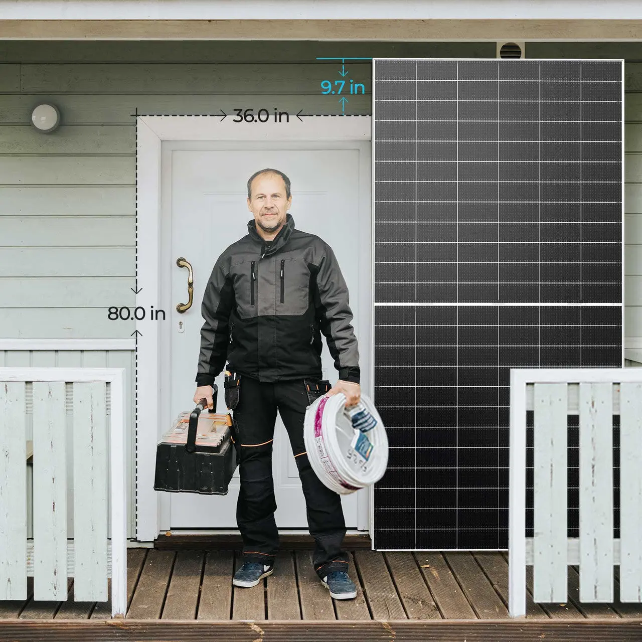 590W N-Type Bifacial Solar Panel(2-Pack) - Image 11