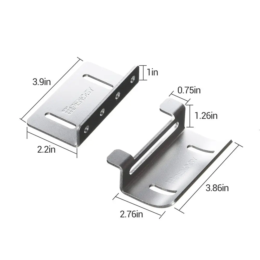 Solar Panel Mounting Curved Z Bracket -- Set of 4 - Image 3