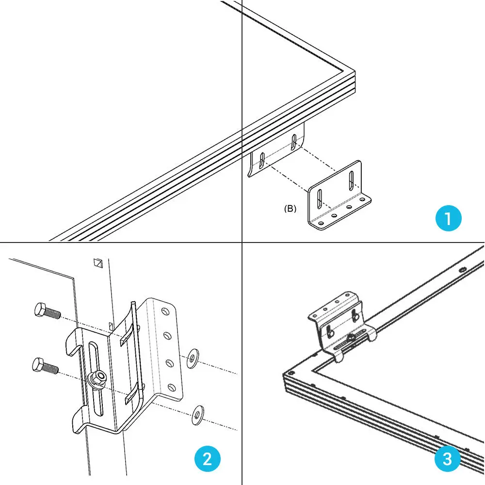 Solar Panel Mounting Curved Z Bracket -- Set of 4 - Image 8